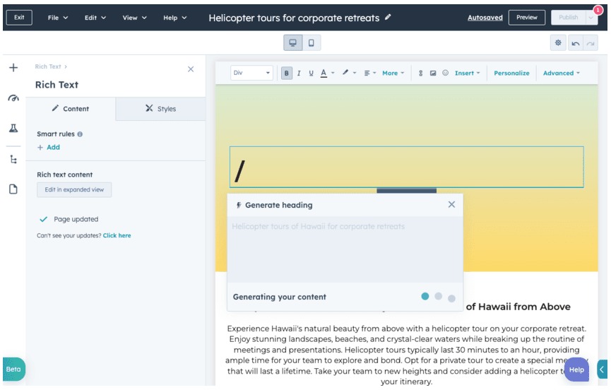 AI integration into design